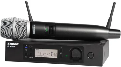 Vista 10 de Shure GLXD24R+/B58 Sistema de Micrófono Inalámbrico Digital Profesional de Banda Dual – Duración de Batería de 12 Horas, Alcance de 100 pies