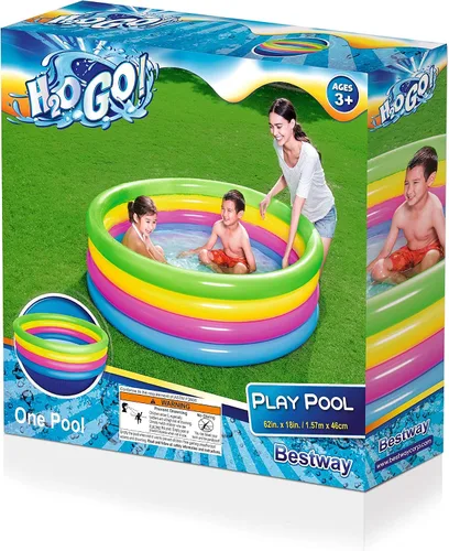 Vista 2 de Bestway H2OGO! - Piscina inflable para juegos arcoíris