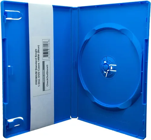 Vista 11 de CheckOutStore Premium - Estuche para 1 disco único estándar de DVD de 14 mm, Negro, 6