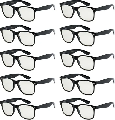Vista 41 de Paquete de 10 lentes de sol a granel con protección UV para Bandera Americana Humo