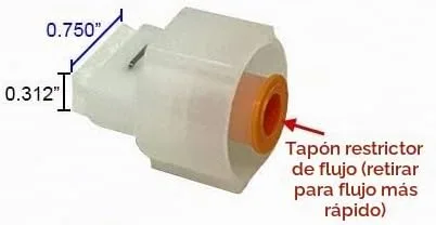 Vista 3 de ESI Aplicador de punta de fieltro 0.750" x 0.312" con botella para dispensar líquidos. Múltiples opciones de flujo. Aplica materiales como