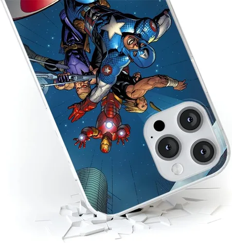 Vista 5 de ERT GROUP Funda de teléfono móvil para iPhone 13 PRO Original y con licencia oficial Marvel Avengers 008 adaptada de manera óptima a