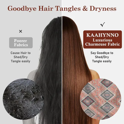 Vista 107 de Gorro de satén de seda ajustable para envolver el cabello para dormir, gorro de dormir de doble capa, turbante nocturno para cabello largo y rizado