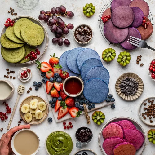 Vista 5 de Suncore Foods Mezcla ultra violeta para panqueques y waffles, 20 onzas, a base de plantas, vegana
