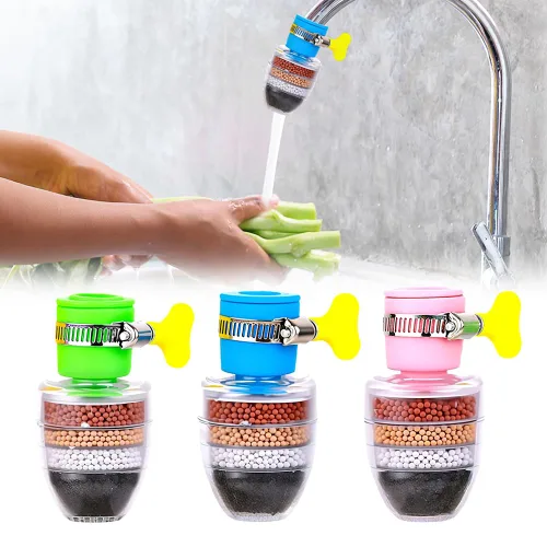 Vista 11 de Filtro de agua de carbón mágico, filtro de agua activado con cartucho de 6 capas, proporciona una fuerte presión de agua, adecuado para grifo de 1/2
