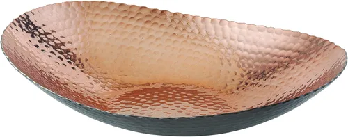 Vista 8 de Elegance Cuenco ovalado, 14.75 x 11 pulgadas, negro/cobre