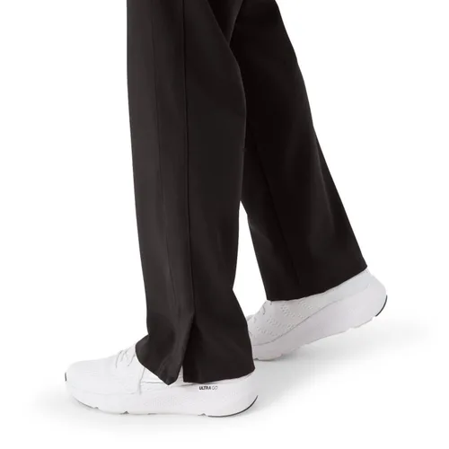 Vista 7 de ave. Varick - Pantalón médico de pierna recta con seis bolsillos para mujer, color negro, talla S alta