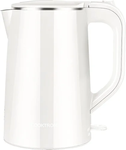 Vista 13 de COOKTRON Hervidor Eléctrico de 1.7L Silencioso, Hervidor de Agua Caliente de Doble Pared Libre de BPA, Tetera de Hervido Silencioso y Tacto Fresco