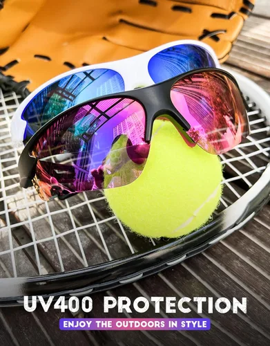 Vista 4 de ANYLUV Gafas de sol deportivas para hombres y mujeres, gafas de sol polarizadas ligeras mejoradas para hombre, protección UV para exteriores