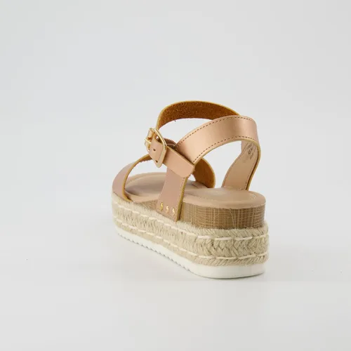 Vista 5 de CUSHIONAIRE Melissa - Sandalias de cuña tipo alpargata para mujer
