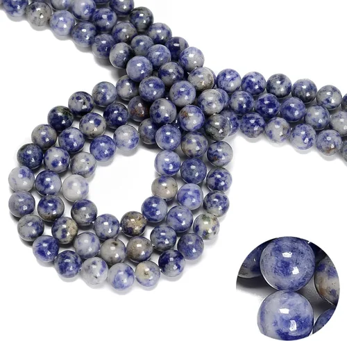 Vista 19 de 47 cuentas de jade esmeralda africana de 0.315 pulgadas (0.315 in), redondas naturales, sueltas, cuentas de piedra real, piedras preciosas genuinas