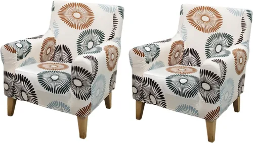 Vista 73 de FUANGUI Funda para Sillón de Banquete con Brazos Fundas para Sillas Elásticas Funda para Sillón Club Funda Suave para Sillón Sofá Cubiertas