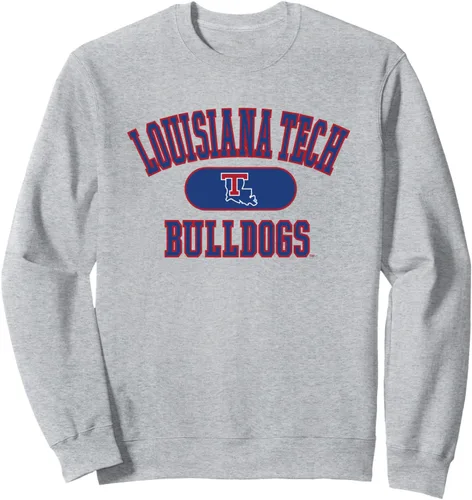 Vista 3 de Louisiana Tech Bulldogs Varsity Logo Sudadera con licencia oficial, Negro