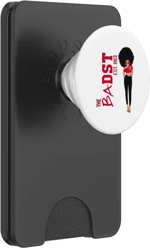 Vista 8 de Sassy Afro Lady Heels The Badst Love Elephant PopSockets Adhesive PopGrip