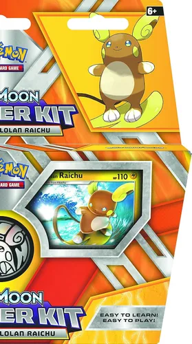 Vista 4 de Juego de entramiento Lycanroc y juego de cartas Alolan Raichu de Pokémon TCG