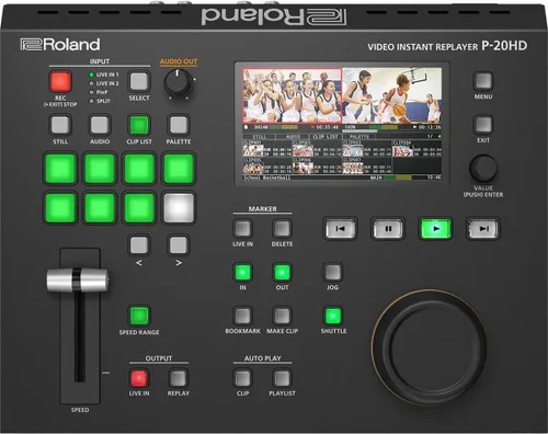 Vista 2 de Roland P-20HD - Reproductor de video instantáneo en cámara lenta, color negro
