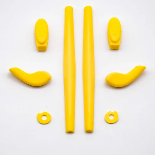 Vista 3 de Imytpft 2 Yellow CompatibleReplacement Silicone Leg Set For Oakleys Juliet Sunglasses Rubber Kit