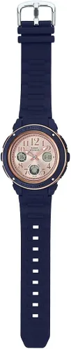 Vista 5 de Casio Analog-Digital Casual cuarzo para mujer Baby-G Casio BGA-150PG-2B1 Azul Patchwork Movimiento de cuarzo