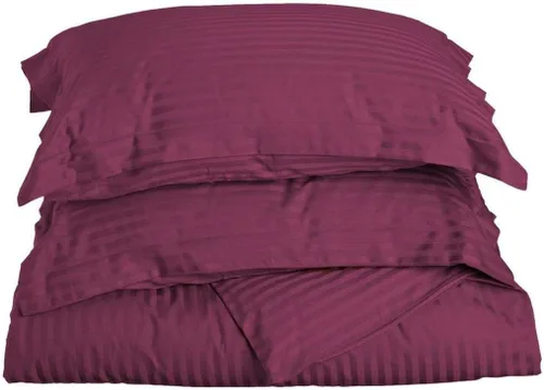 Vista 28 de LaxLinen Juego de funda de edredón de 3 piezas (1 funda de edredón con 2 fundas de almohada) 100% algodón de calidad suave, con cierre