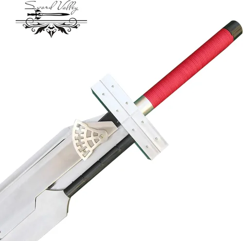 Vista 4 de Sword Valley Buster Sword - Cuchillo de acero Cloud Strife - 51.8 pulgadas/51.2 in - Combinación de hojas desmontables - Hoja de acero inoxidable