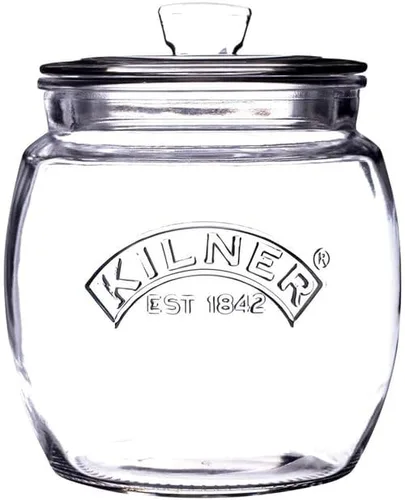 Vista 6 de Kilner Glassware - Tarro de almacenamiento universal duradero multiusos con tapa hermética, 28-3/4 onzas líquidas, 1 EA, transparente