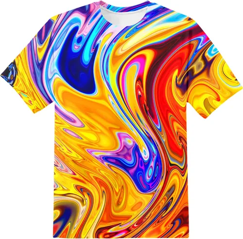 Vista 14 de Camiseta de manga corta con estampado 3D para niños y niñas de 6 a 16 años Bcm45-blanco