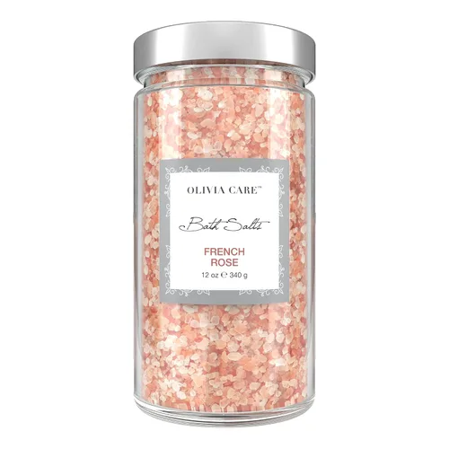 Vista 11 de Olivia Care Sales de baño rosas del Himalaya con higos de albaricoque - Alivia y relaja los músculos. Exfolia, cura, rejuvenece, limpia y calma