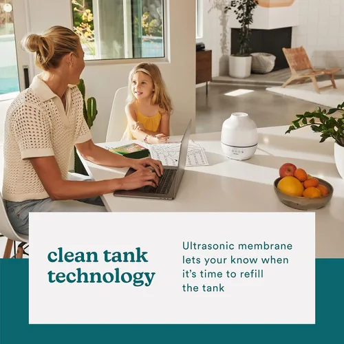 Vista 5 de Humidificador Homedics TotalComfort – Humidificadores de aire grandes para dormitorio, plantas, oficina – Niebla fría, almohadillas de aceite
