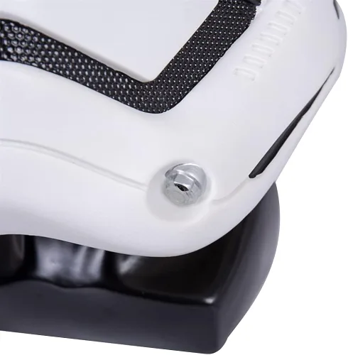 Vista 5 de Casco de Stormtrooper con luz LED accesorios coleccionables de lujo para Halloween