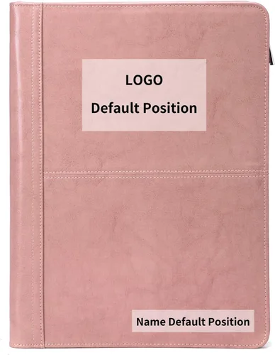 Vista 14 de Portafolio de cuero con carpeta de 3 anillas, padfolio de cuero vegano con cremallera, portafolio organizador profesional de negocios para regalo
