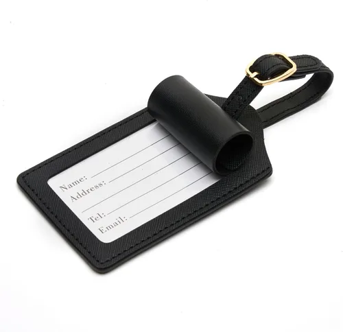Vista 2 de Etiqueta de equipaje de piel sintética para maleta, equipaje, bolsa de viaje, etiqueta de maleta, etiqueta de maleta con tarjeta de nombre