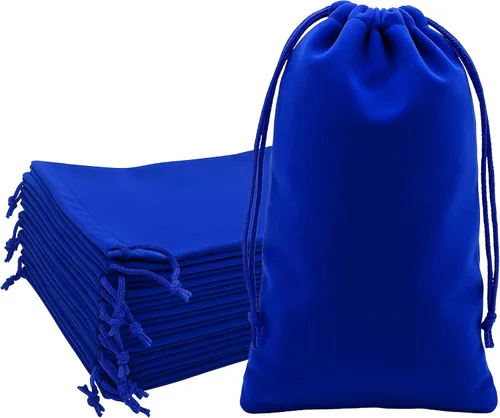 Vista 34 de Mandala Crafts Bolsas de terciopelo negro con cordón de 14 x 14 pulgadas, 10 bolsas grandes de terciopelo con cordón a granel para regalos de fiesta