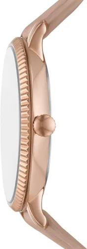Vista 2 de Fossil Reloj Jacqueline de cuarzo de acero inoxidable y cuero para mujer Jacqueline ES5207 - Reloj de 3 manecillas