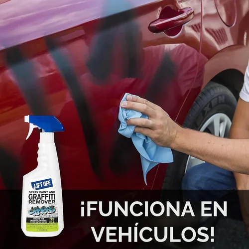 Vista 7 de Lift Off 41101 - Pintura en aerosol y removedor de graffiti, 22 onzas líquidas, 41101 Water-based formula removes spray paint, acrylic and enamel