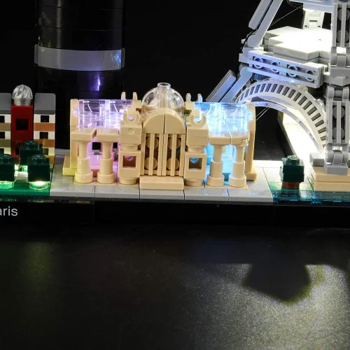 Vista 3 de LIGHTAILING Juego de luces para modelo de bloques de construcción (Arquitectura Paris) - Kit de luz LED compatible con Lego 21044