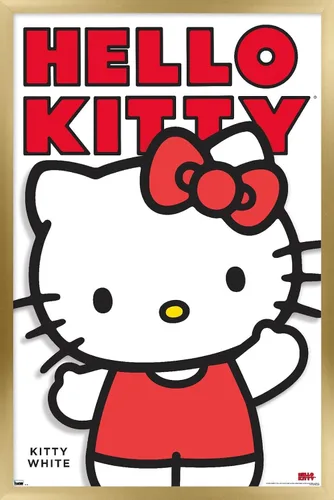 Vista 16 de Póster de pared de Hello Kitty and Friends: Hello - Kitty White Feature Series, 22.4 pulgadas de largo x 14.7 pulgadas de ancho, versión enmarcada