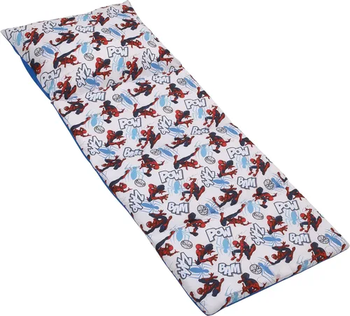 Vista 12 de Marvel Spiderman to The Rescue - Tapete para siesta de lujo, color rojo, blanco y azul