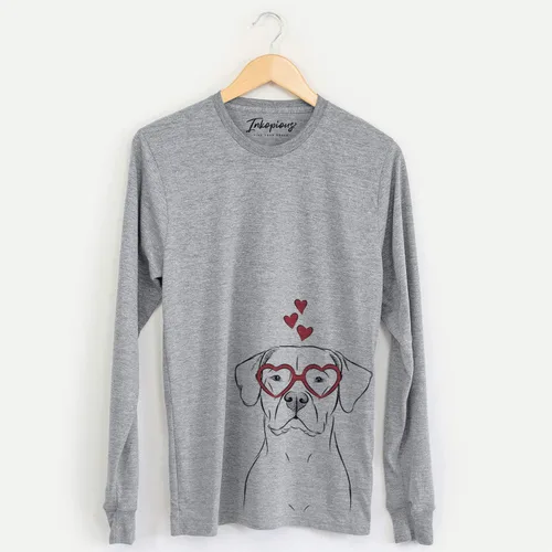 Vista 3 de Inkopious Valentine Rufio The Dogo Argentino Dog Triblend Camiseta