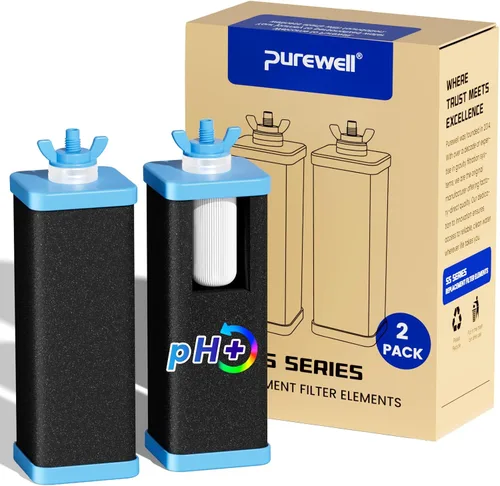 Vista 10 de Purewell PF-6 Elementos de purificación compuestos negros de 3 etapas, filtros de repuesto para filtros ProOne y Berkey, sistema de filtro de agua