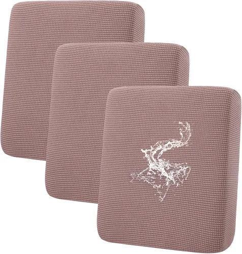 Vista 24 de Fundas impermeables para sofá seccional, fundas de cojín antideslizantes para sofá Ajuste seccional en forma de L, tela jacquard elástica, parte