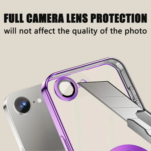 Vista 314 de Misscase Funda magnética con purpurina para iPhone 11 compatible con MagSafe, protección completa, delgada, a prueba de golpes, antiarañazos