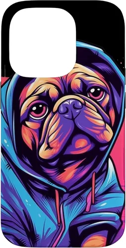 Vista 17 de Funda para iPhone 12/12 Pro Pug Graffiti Pug Owner Pug Lover