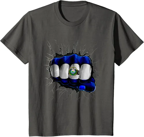 Vista 18 de Camiseta Salvadoreña Bandera de El Salvador