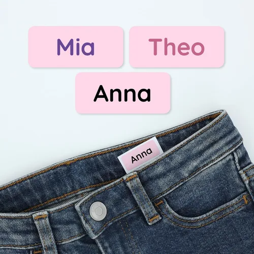 Vista 18 de TeddyLabels - Etiquetas para ropa para hogar de ancianos (60) – Etiquetas adhesivas con nombre para ropa y artículos personales. Etiquetas