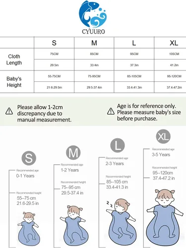 Vista 4 de Fundas para saco de dormir para bebés, manta portátil para niños pequeños