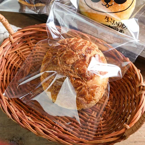 Vista 4 de Bolsas de celofán pequeñas de 3.5 x 5 pulgadas, bolsas de celofán con sellado autoadhesivo, bolsas transparentes resellables para dulces de galletas