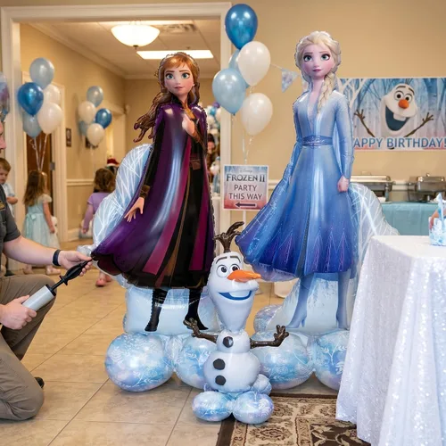 Vista 2 de Decoraciones de globos de aluminio con Airloonz de Frozen 2 por Amscan