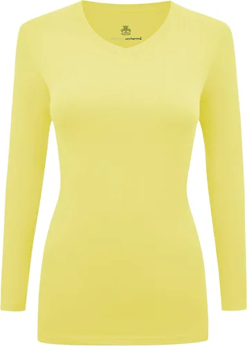 Vista 17 de Natural Uniforms - Camiseta de manga larga con cuello en V para mujer, para usar debajo de la ropa quirúrgica Aguamarina