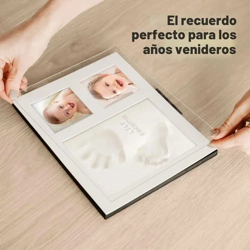 Vista 7 de Baby Hand and Footprint Kit Quick Dry Clay Baby Footprints (Alpine White)