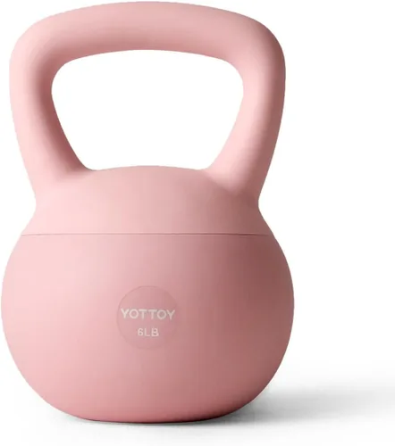 Vista 12 de YOTTOY Pesa rusa suave, pesas rusas con agarre antideslizante para entrenamientos en casa, juego de pesas rusas fuerza y seguridad garantizadas